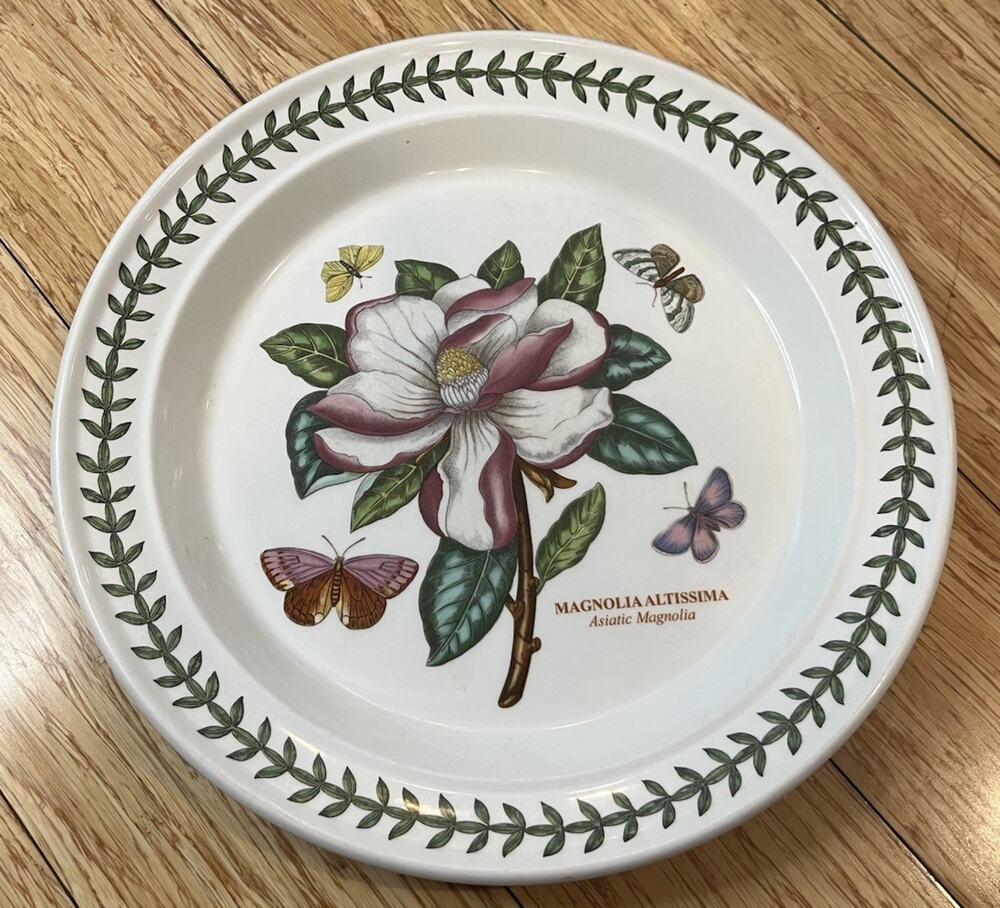 Portmeirion Botanic Garden 10.5" Dinner Plate Asiatic Magnolia VGC VTG